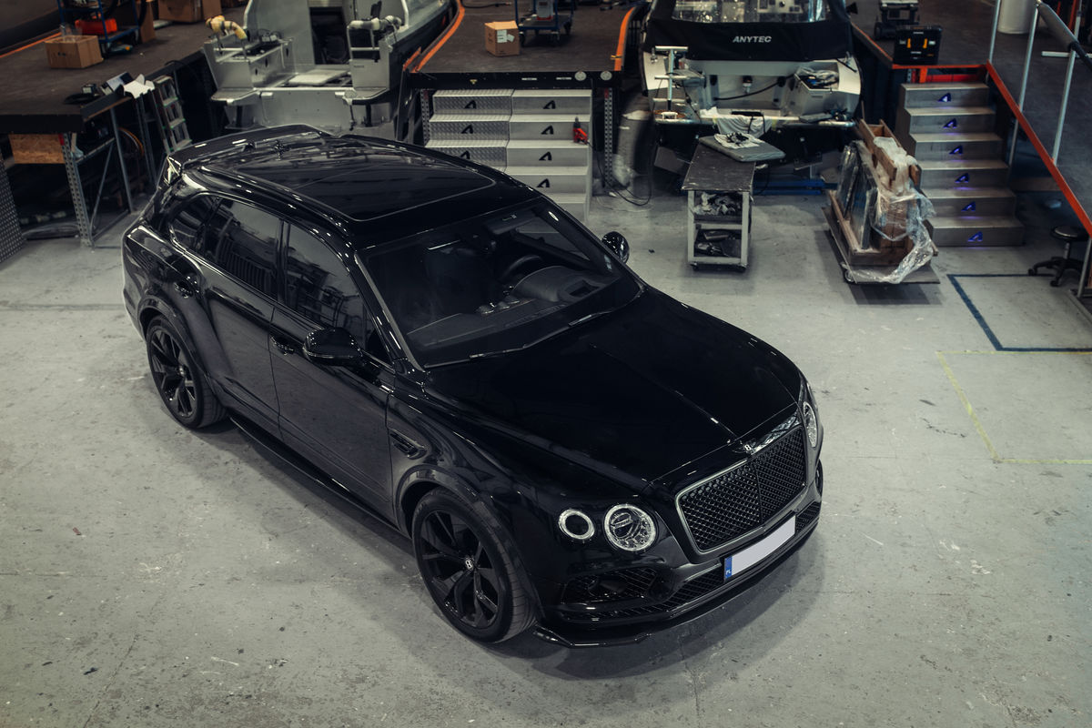 Bentayga Prefacelift (2015 – 2020) Bentley Speed S Oglekļa šķiedras priekšējā bampera spoileris / lūpa priekš BENTLEY BENTAYGA