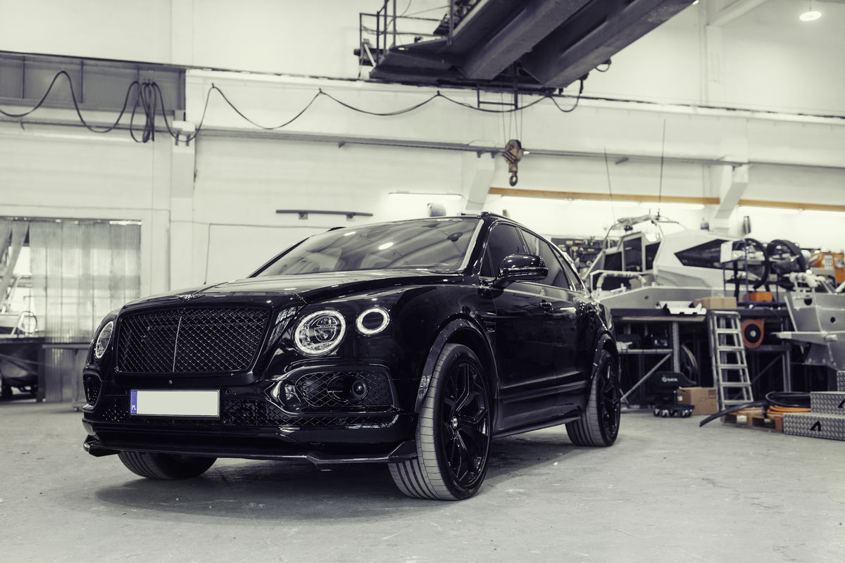 Bentayga Prefacelift (2015 – 2020) Bentley Speed S Oglekļa šķiedras priekšējā bampera spoileris / lūpa priekš BENTLEY BENTAYGA