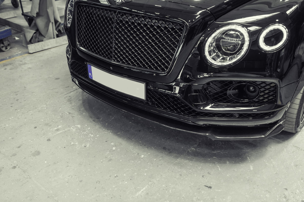 Bentayga Prefacelift (2015 – 2020) Bentley Speed S Oglekļa šķiedras priekšējā bampera spoileris / lūpa priekš BENTLEY BENTAYGA