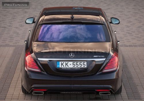 Mercedes Benz S Class W222 Prefacelift (2013 - 2017) Mercedes-Benz S-Class W222 2013-2020 Trunk Spoiler Sport style CARBON