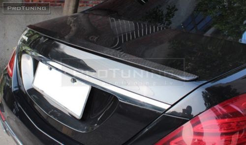 Mercedes Benz S Class W222 Prefacelift (2013 - 2017) Mercedes-Benz S-Class W222 2013-2020 Trunk Spoiler Sport style CARBON