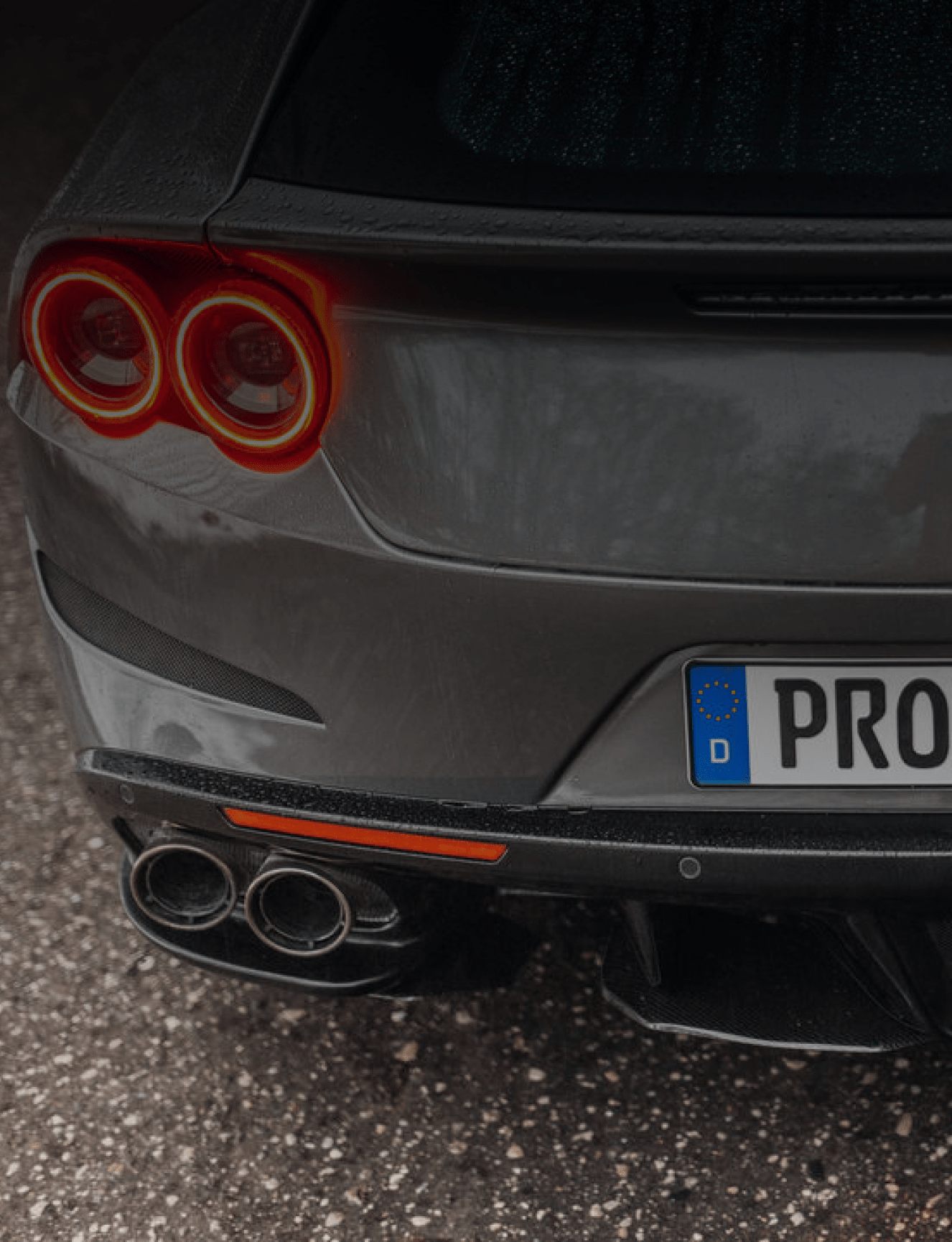  CARBON P-Performance Aero Uzlika uz diffuzoru priekš Ferrari GTC4 Lusso