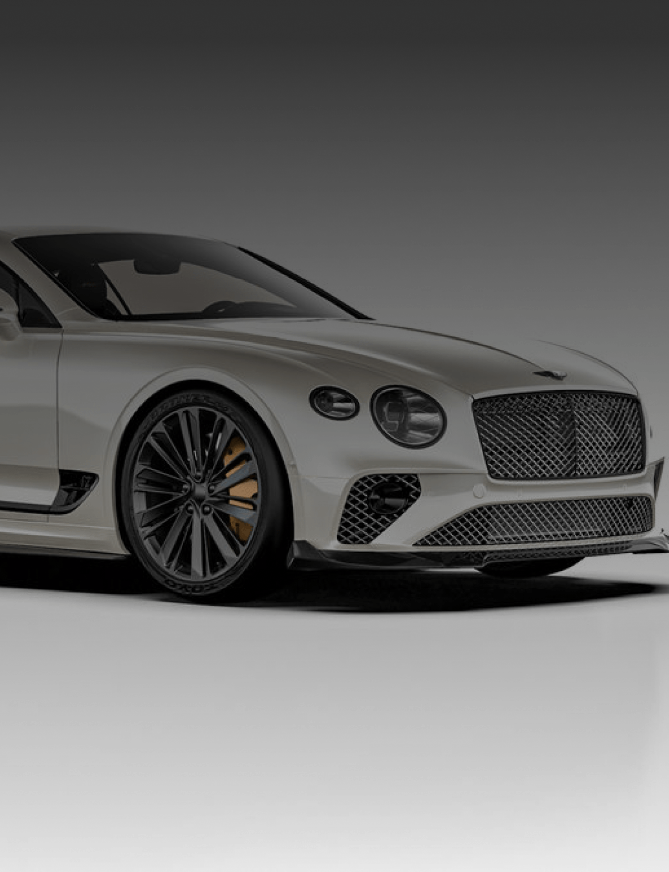  Speed S Oglekļa šķiedras priekšējā bampera spoileris / lūpa priekš BENTLEY Continental GT Third Generation 2018-