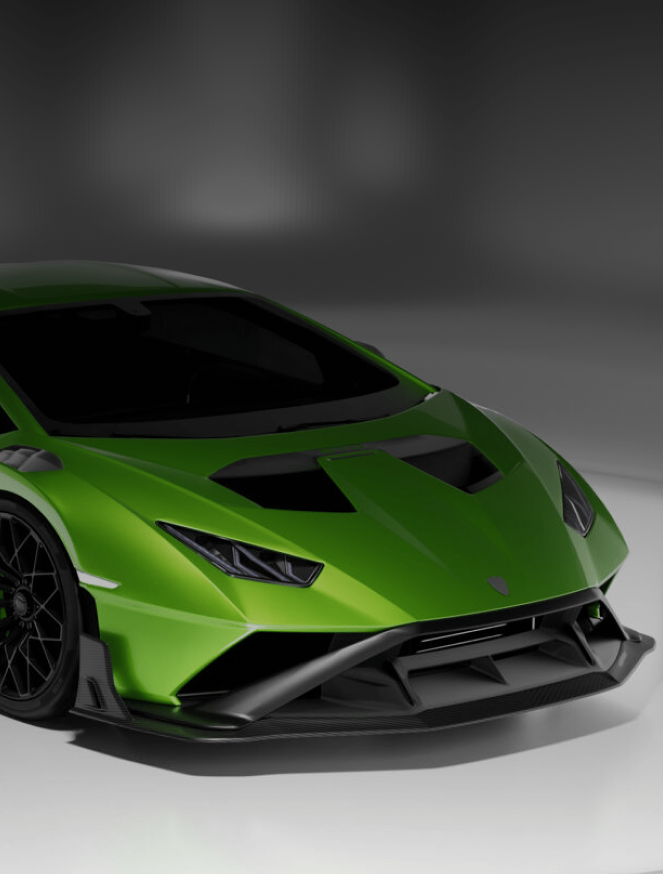  Сплиттер для переднего бампера Lamborghini Huracan STO