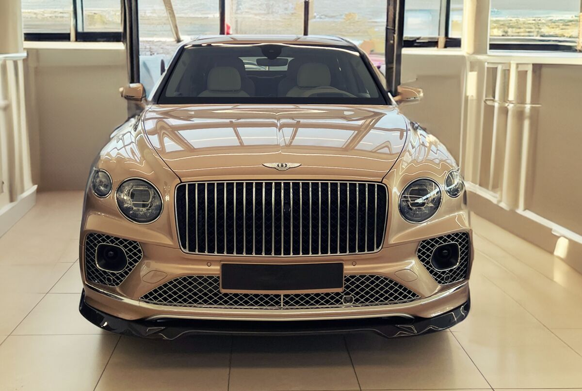 Bentayga Facelift (2021 – 2026) Bentley Speed S Oglekļa šķiedras priekšējā bampera spoileris / lūpa priekš BENTLEY BENTAYGA FACELIFT