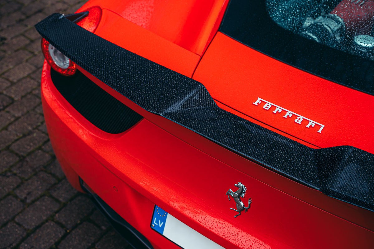 458 (2009 - 2015) Ferrari CARBON Performance Aero trunk Spoiler boot extension for Ferrari 458 Italia