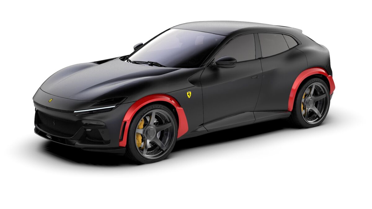 Ferrari Purosangue (2023 – 2028) Oglekļa šķiedras riteņu arkas uzliku komplekts priekš Ferrari Purosangue