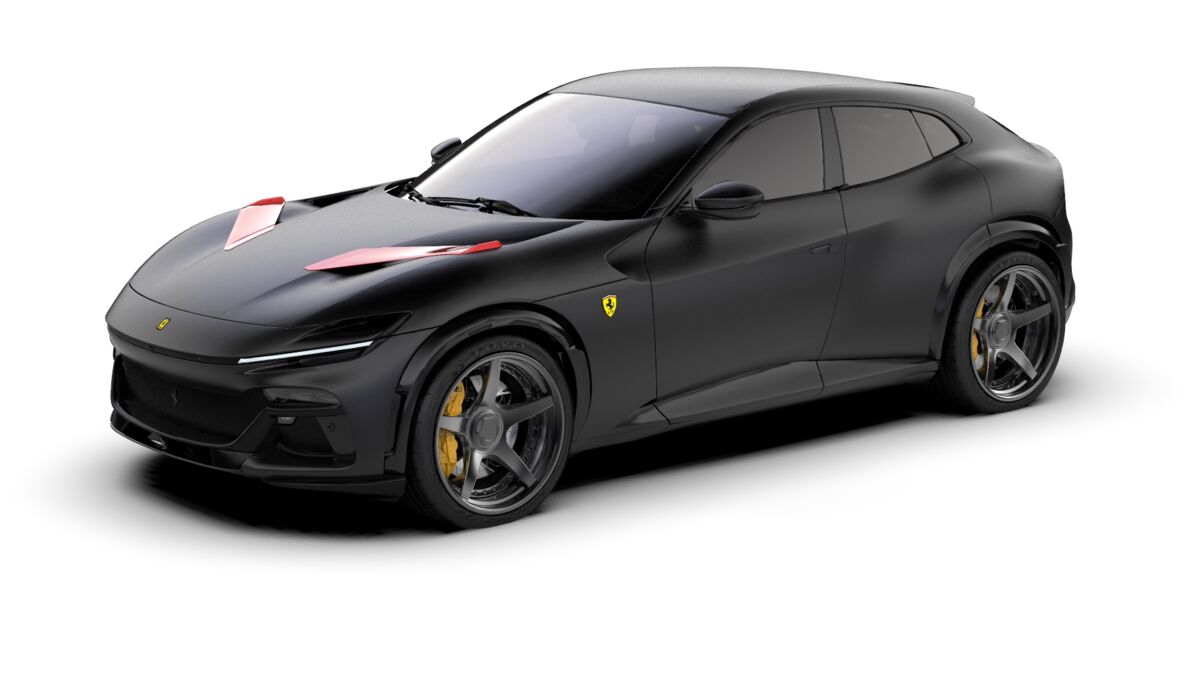 Ferrari Purosangue (2023 – 2028) Карбоновая накладка на капот для спойлера вентиляции Ferrari Purosangue