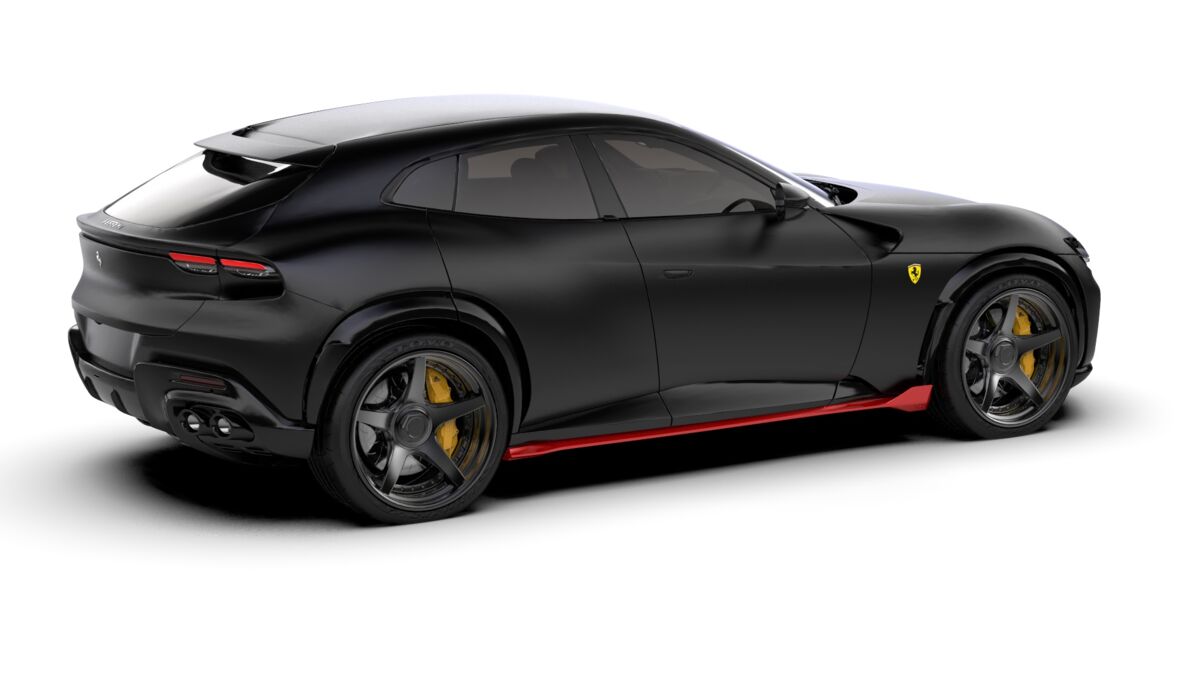 Ferrari Purosangue (2023 – 2028) Комплект карбоновых накладок на пороги для Ferrari Purosangue