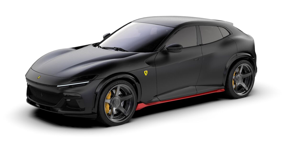 Ferrari Purosangue (2023 – 2028) Oglekļa šķiedras sliekšņu uzliku komplekts priekš Ferrari Purosangue