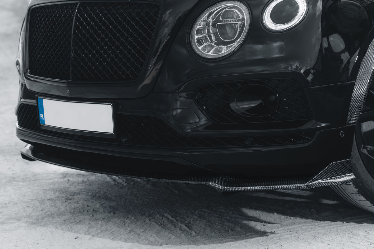 Bentayga Prefacelift (2015 - 2020) Bentley Speed S Carbon fibre front bumper splitter for BENTLEY BENTAYGA