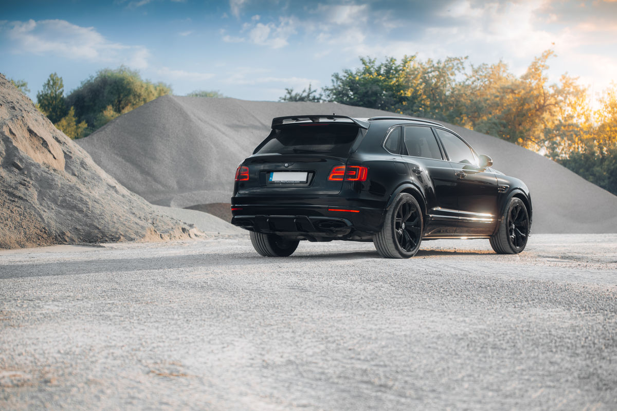 Bentayga Prefacelift (2015 – 2020) Bentley Speed S Oglekļa šķiedras aizmugurējā loga sānu saulessargs priekš BENTLEY BENTAYGA