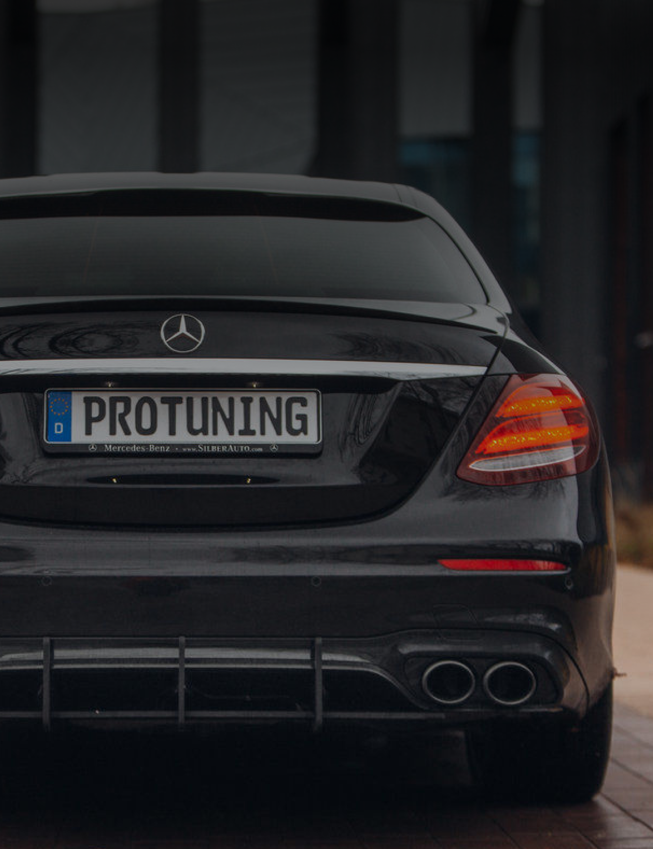  Carbon P-Performance Aizm. stikla spoileris Priekš Mercedes W213