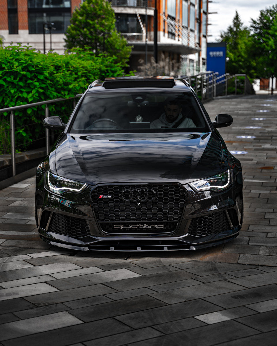 Uncategorised P-Performance RS6 C7 4G 13-18 Front Bumper Lip Spoiler Forged Carbon Splitter