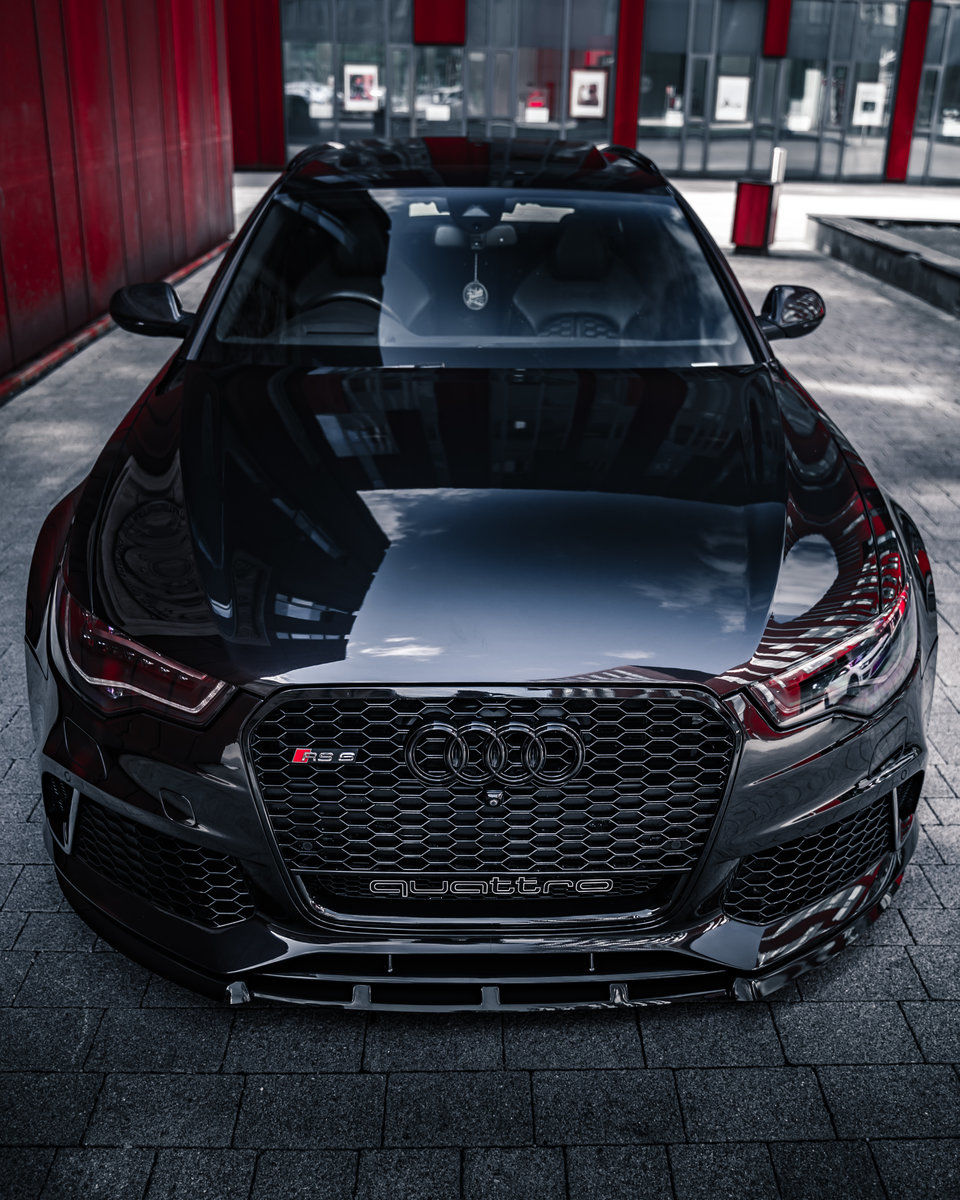 Uncategorised P-Performance RS6 C7 4G 13-18 Front Bumper Lip Spoiler Forged Carbon Splitter