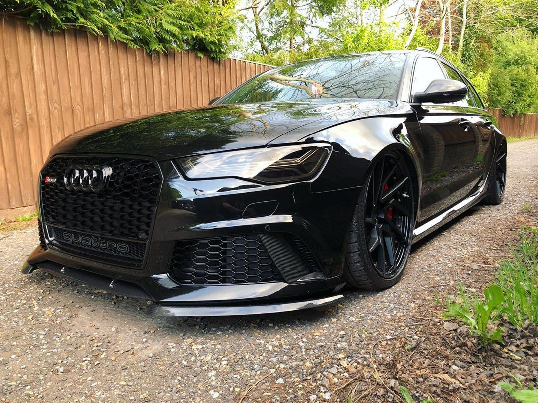 All Products RS6 C7 4G Front Bumper Side flaps Spoiler Carbon Performance Splitters