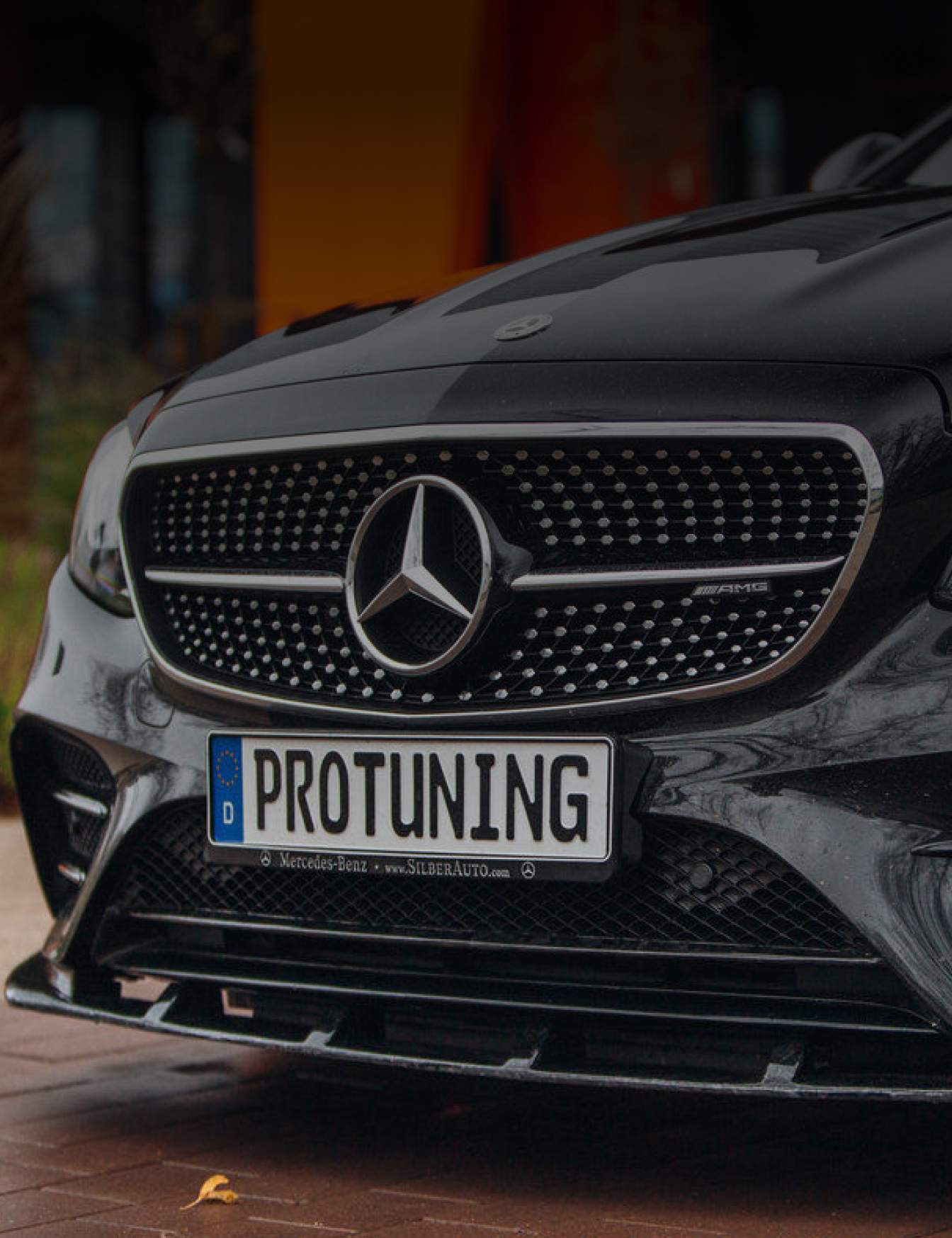  Forged Carbon bampera uzlika priekš Mercedes W213 / S213 AMG