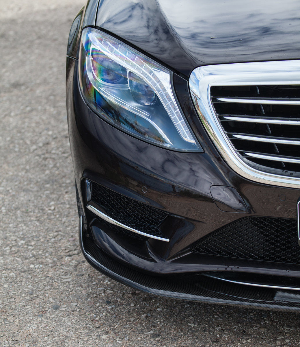 Mercedes Benz S Class W222 Prefacelift (2013 - 2017) Carbon splitter for Mercedes W222 Front Bumper