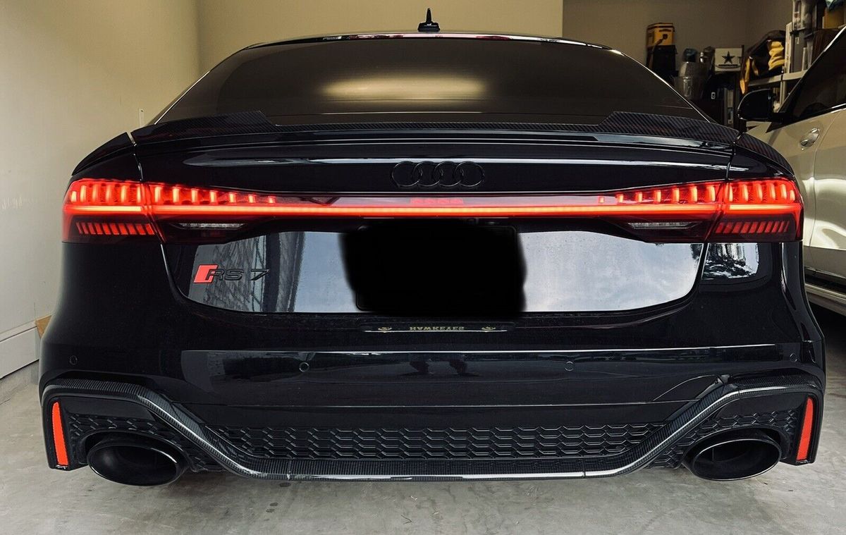 Uncategorised CARBON Trunk spoiler lip extension For Audi RS7 4K 4K8 C8 2019-2025