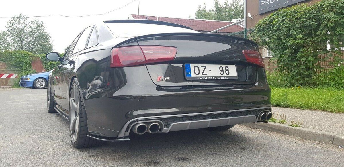 Uncategorised Rear Bumper Carbon Fibre flaps For Audi A6 / S6 C7 4G