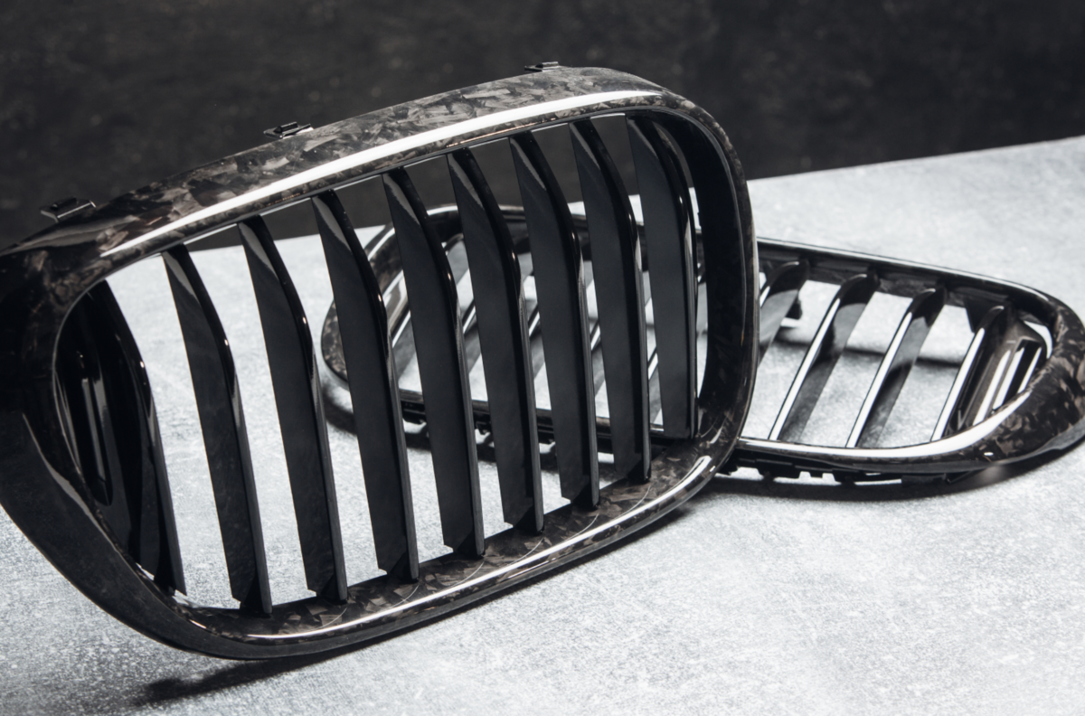 Uncategorised Front Forged Carbon Black Gloss Grill For BMW G11 G12 15-19 PreLCI