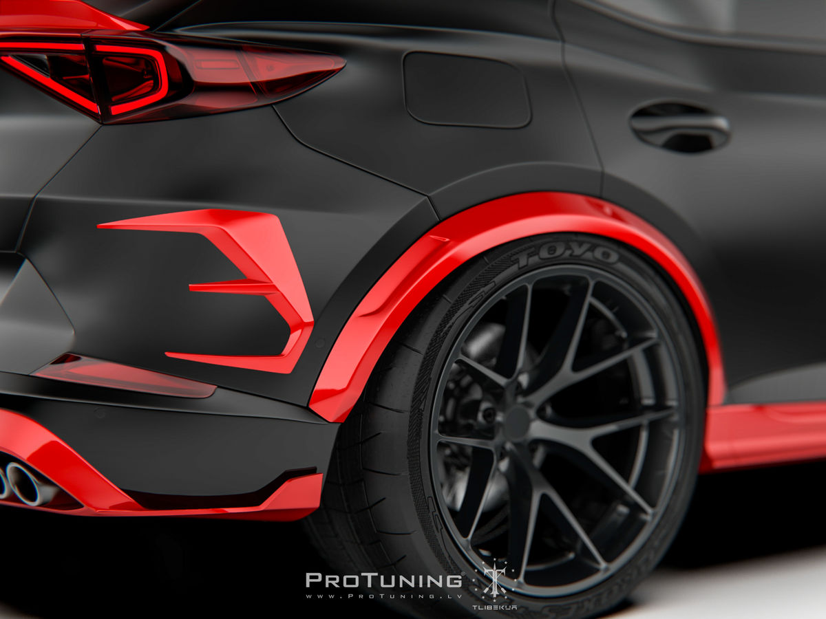 Cupra Formentor Prefacelift Накладки на задние крылья для Cupra Formentor - карбон